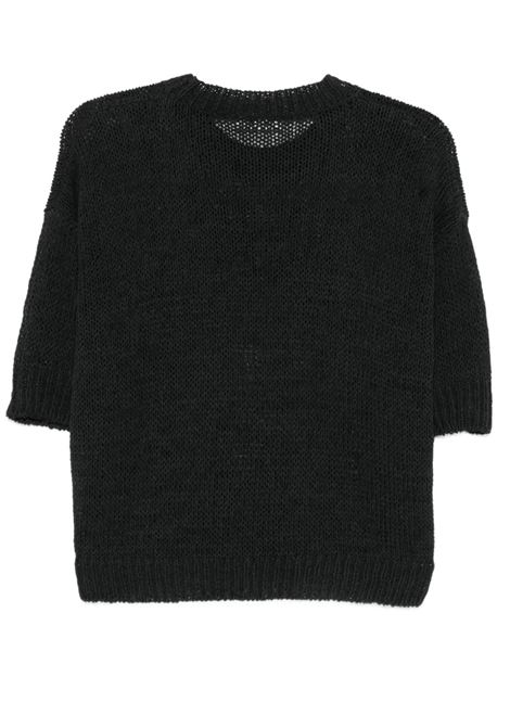 maglia giricollo donna nera ROBERTO COLLINA | 261FXA4102109